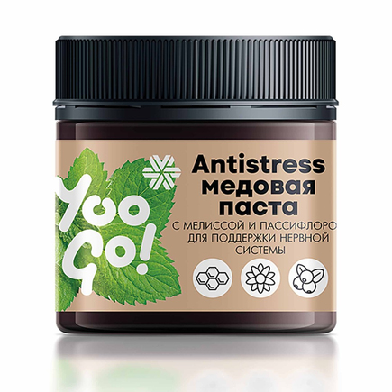 Antistress, медовая паста с мелиссой и пассифлорой для поддержки нервной системы