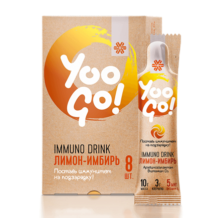 Напиток Immuno Drink (Защита иммунитета) «Лимон-имбирь»