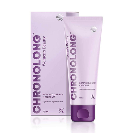 Молочко для шеи и декольте с фитоэстрогенами Chronolong