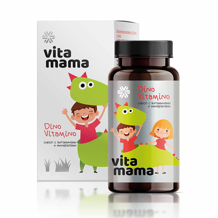 Dino Vitamino, сироп с витаминами и минералами Vitamama